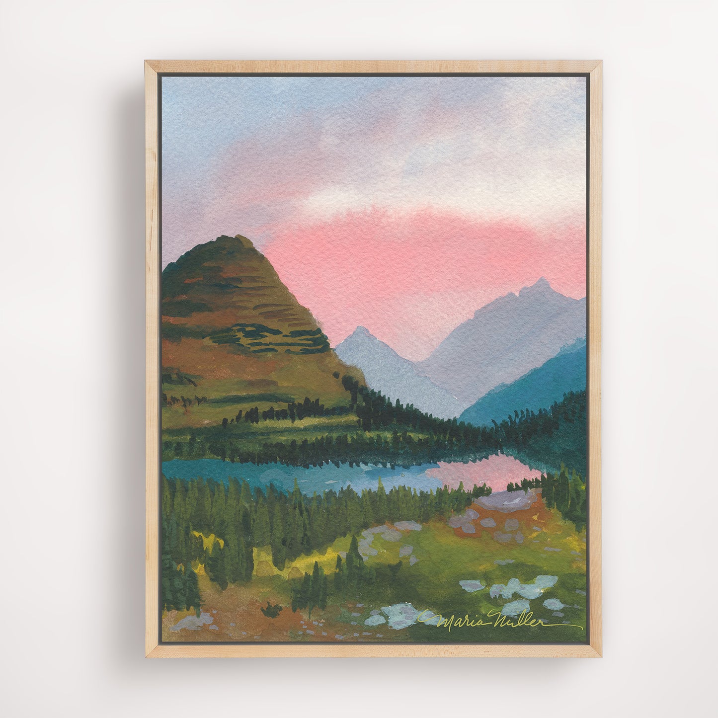 Glacier in Pink
