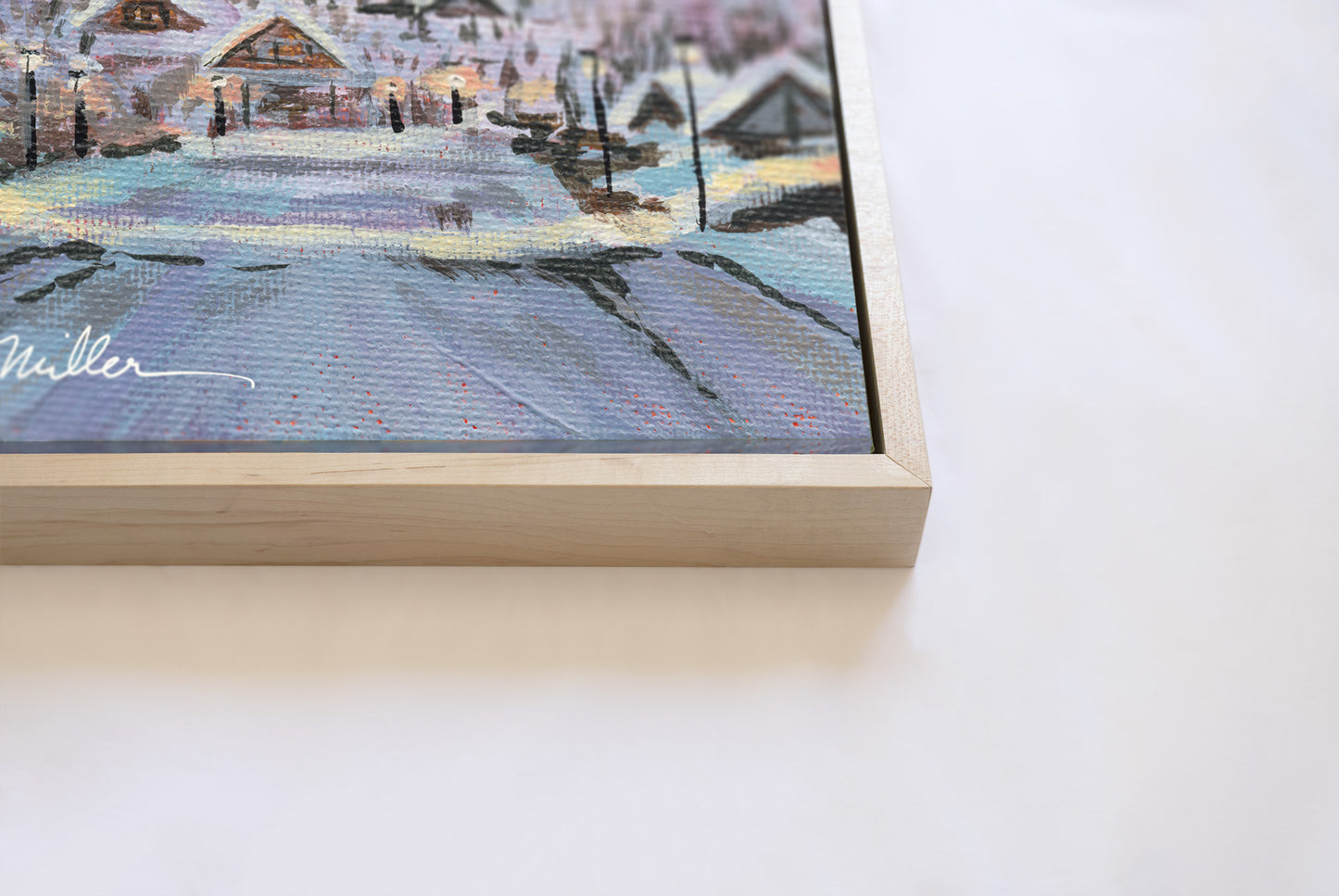 Mountain Town Full Moon